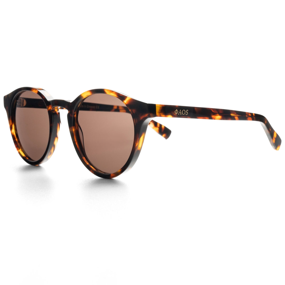 SYROS IN MARBLE BROWN WITH STONE BROWN LENSES