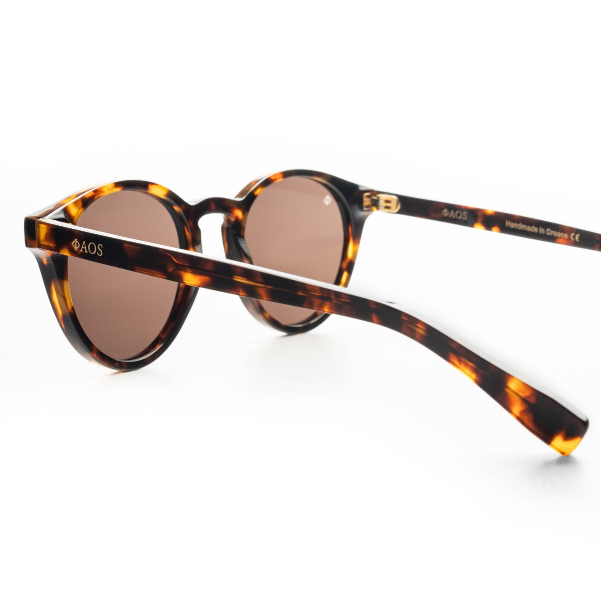 SYROS IN MARBLE BROWN WITH STONE BROWN LENSES