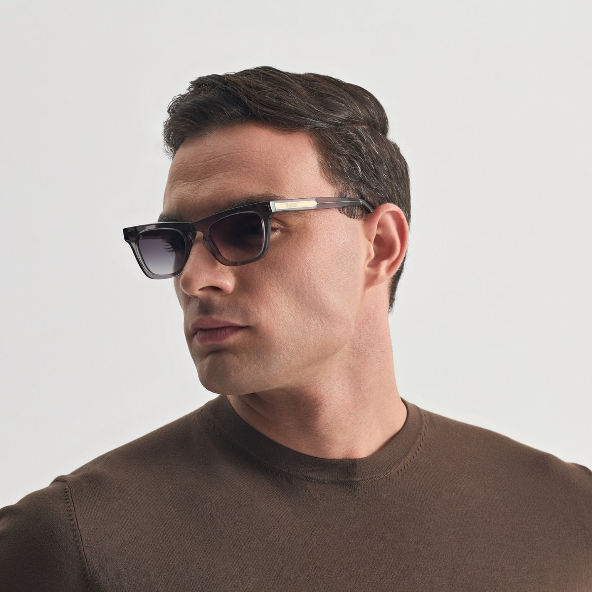 ICARIA IN CRYSTAL GREY WITH SUNSET GREY LENSES