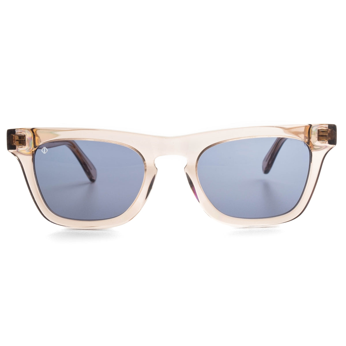 ICARIA IN CRYSTAL BEIGE WITH AEGEAN BLUE LENSES