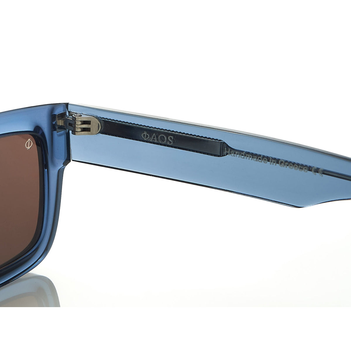 CRETE IN CRYSTAL BLUE WITH STONE BROWN LENSES