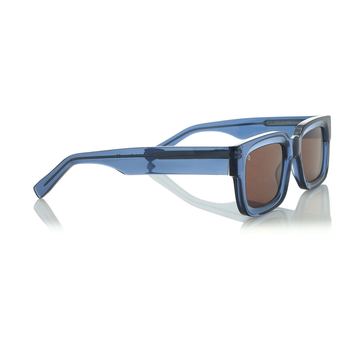CRETE IN CRYSTAL BLUE WITH STONE BROWN LENSES