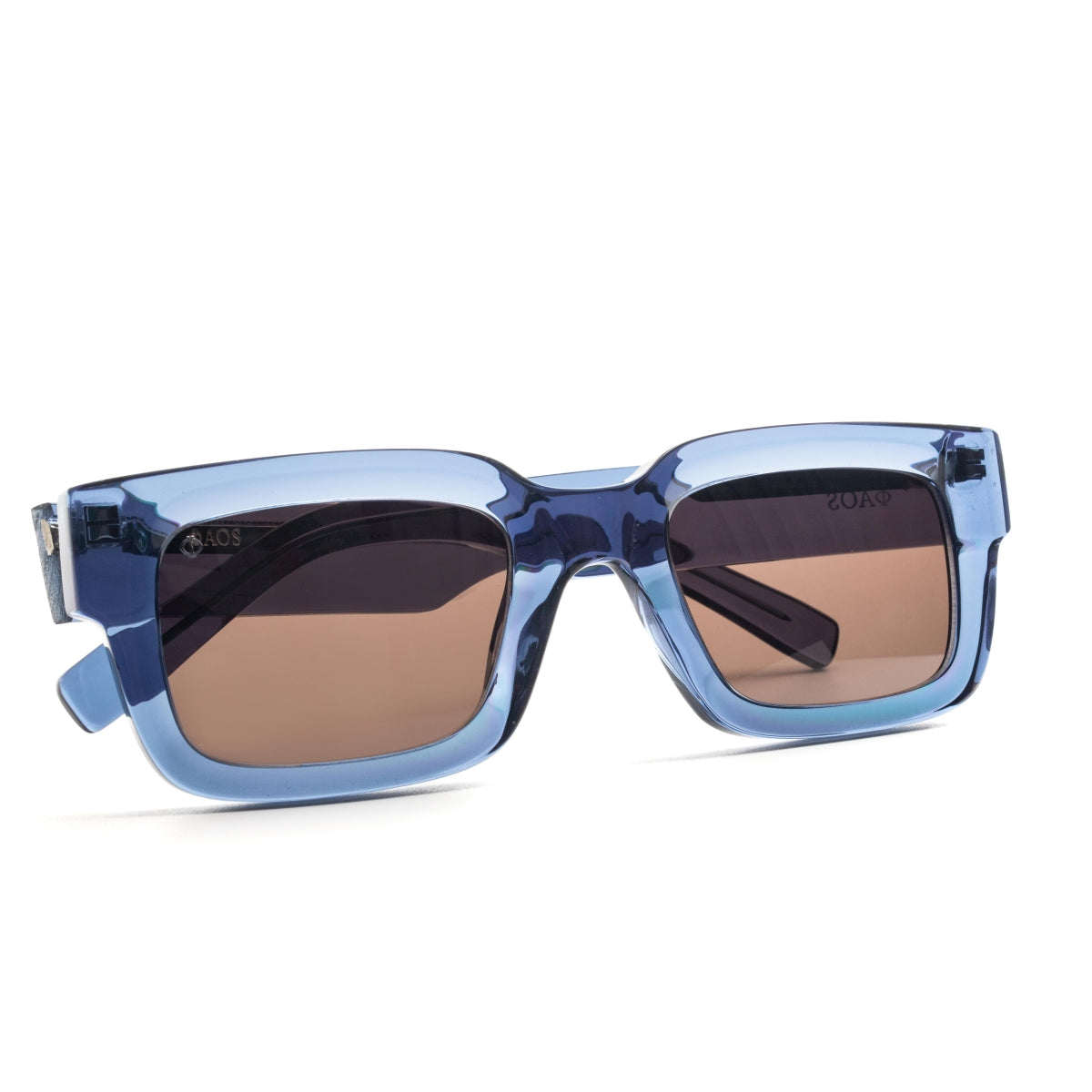 CRETE IN CRYSTAL BLUE WITH STONE BROWN LENSES