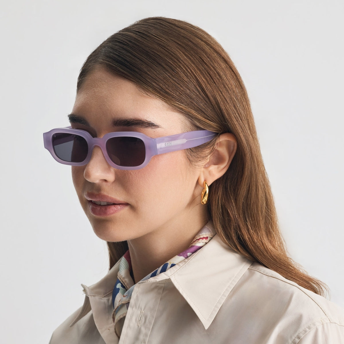 MYKONOS IN AMBROSIA LILAC WITH SHADE GREY LENSES