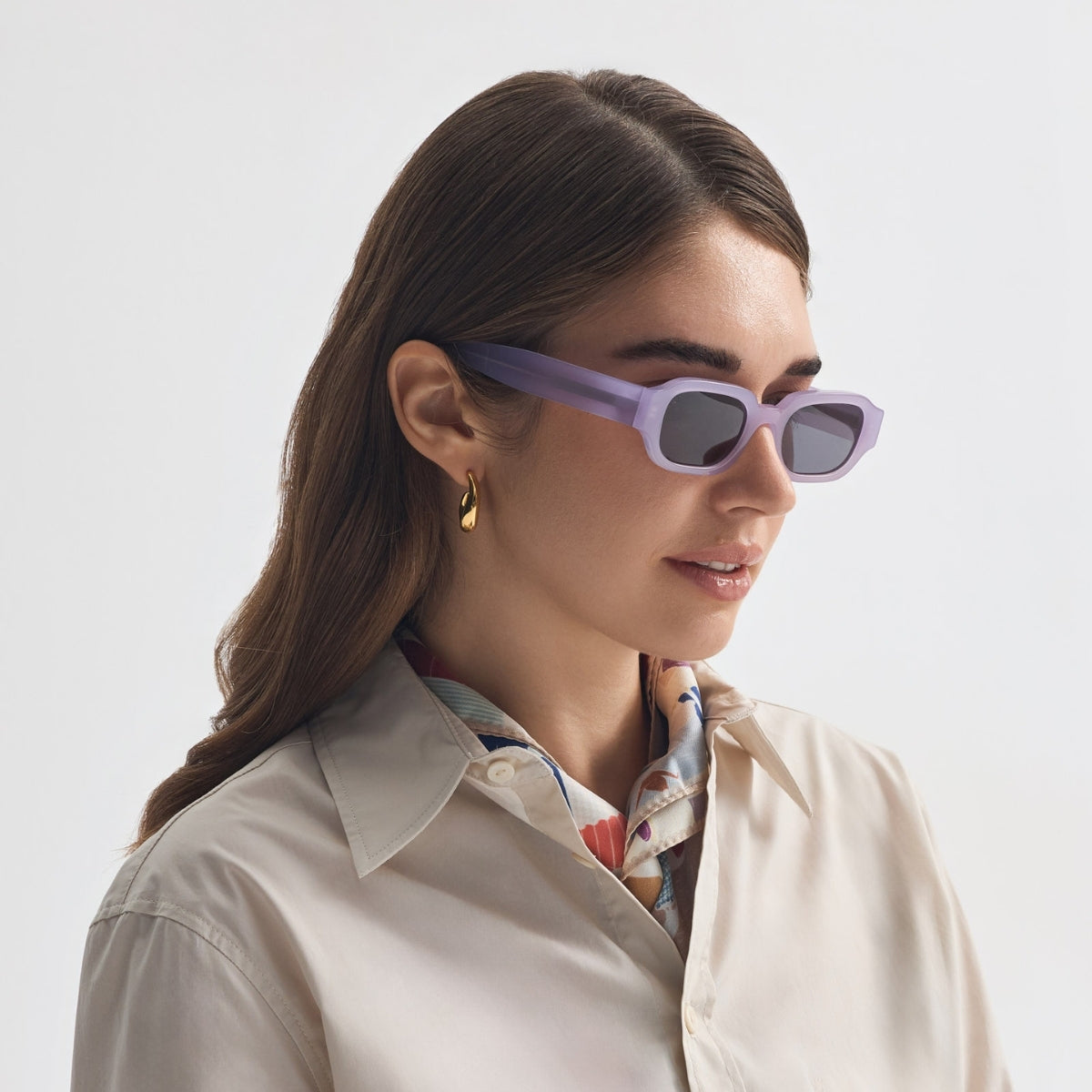 MYKONOS IN AMBROSIA LILAC WITH SHADE GREY LENSES