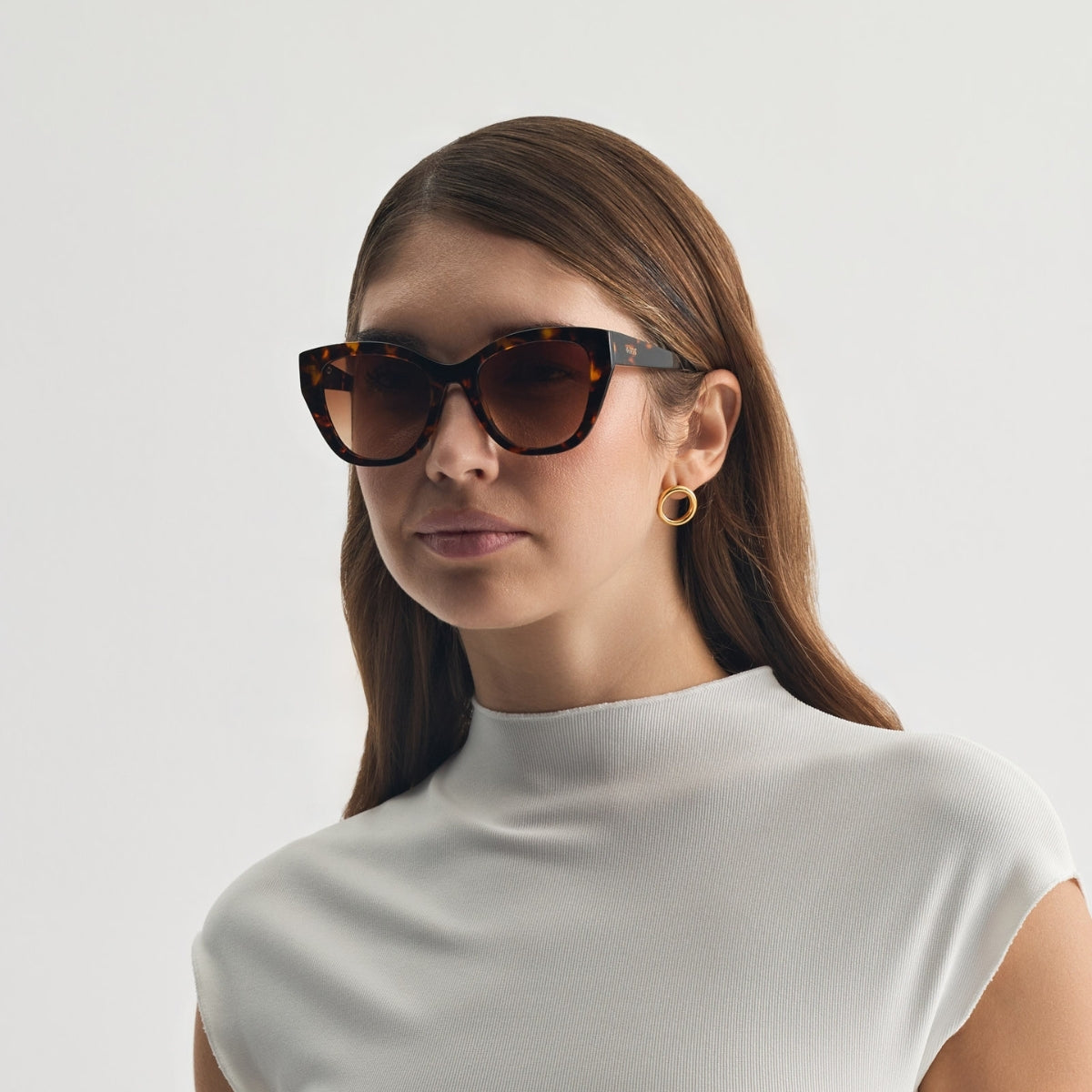 MILOS IN MARBLE BROWN WITH SUNSET BROWN LENSES