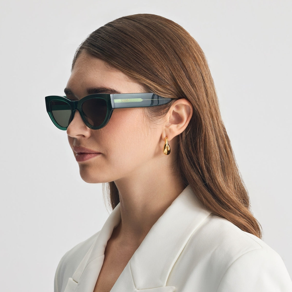 ASTYPALEA IN CRYSTAL GREEN WITH ALGAE GREEN LENSES