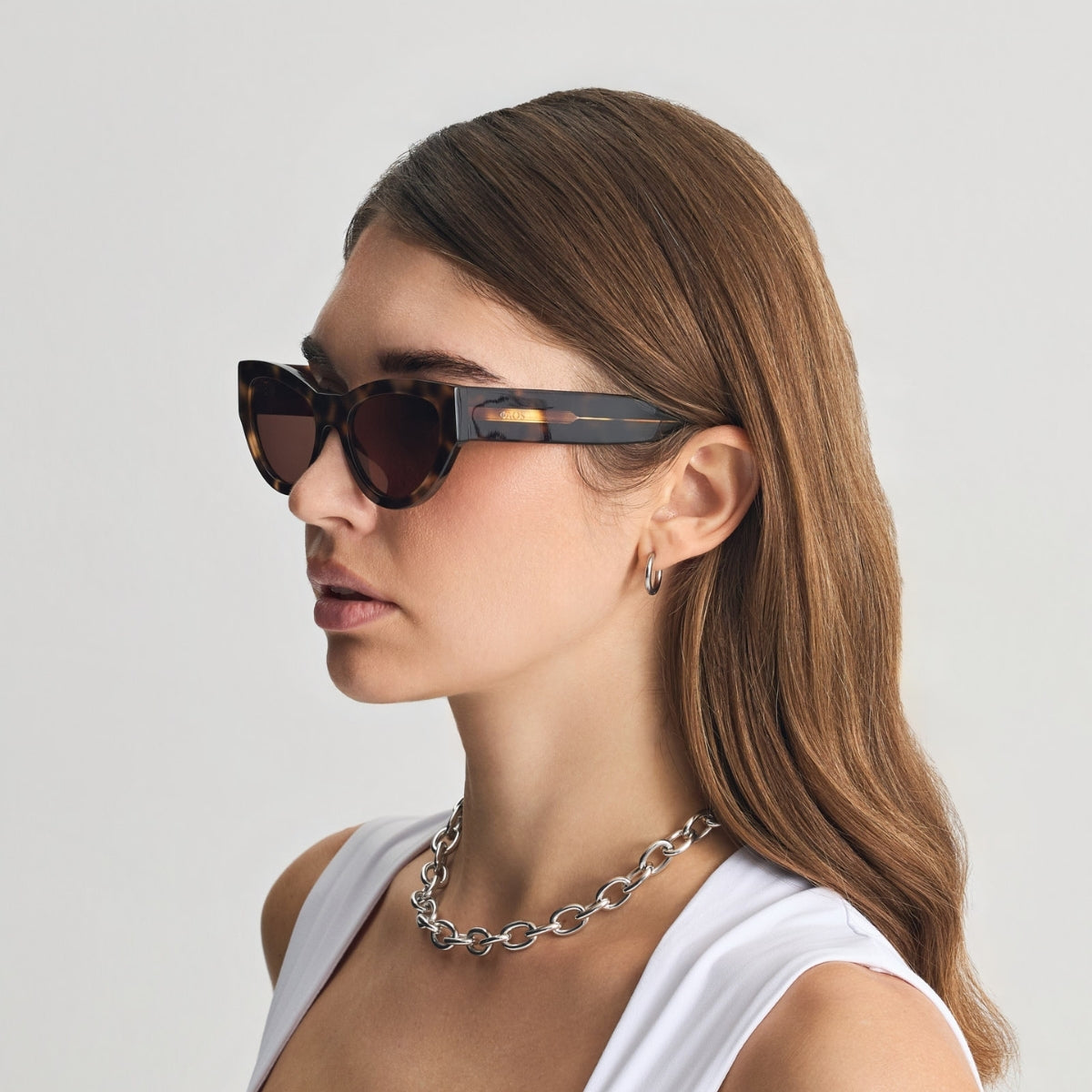 ASTYPALEA IN MARBLE BEIGE WITH STONE BROWN LENSES