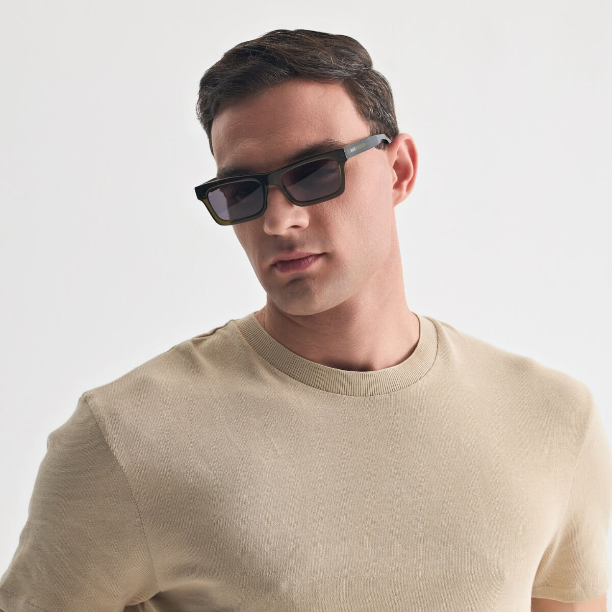 KYTHERA IN OLIVE GREEN WITH SHADE GREY LENSES