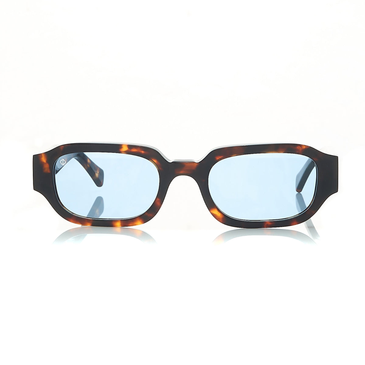 MYKONOS IN MARBLE BROWN WITH KYANO BLUE LENSES