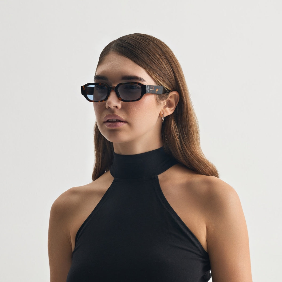 MYKONOS IN MARBLE BROWN WITH KYANO BLUE LENSES