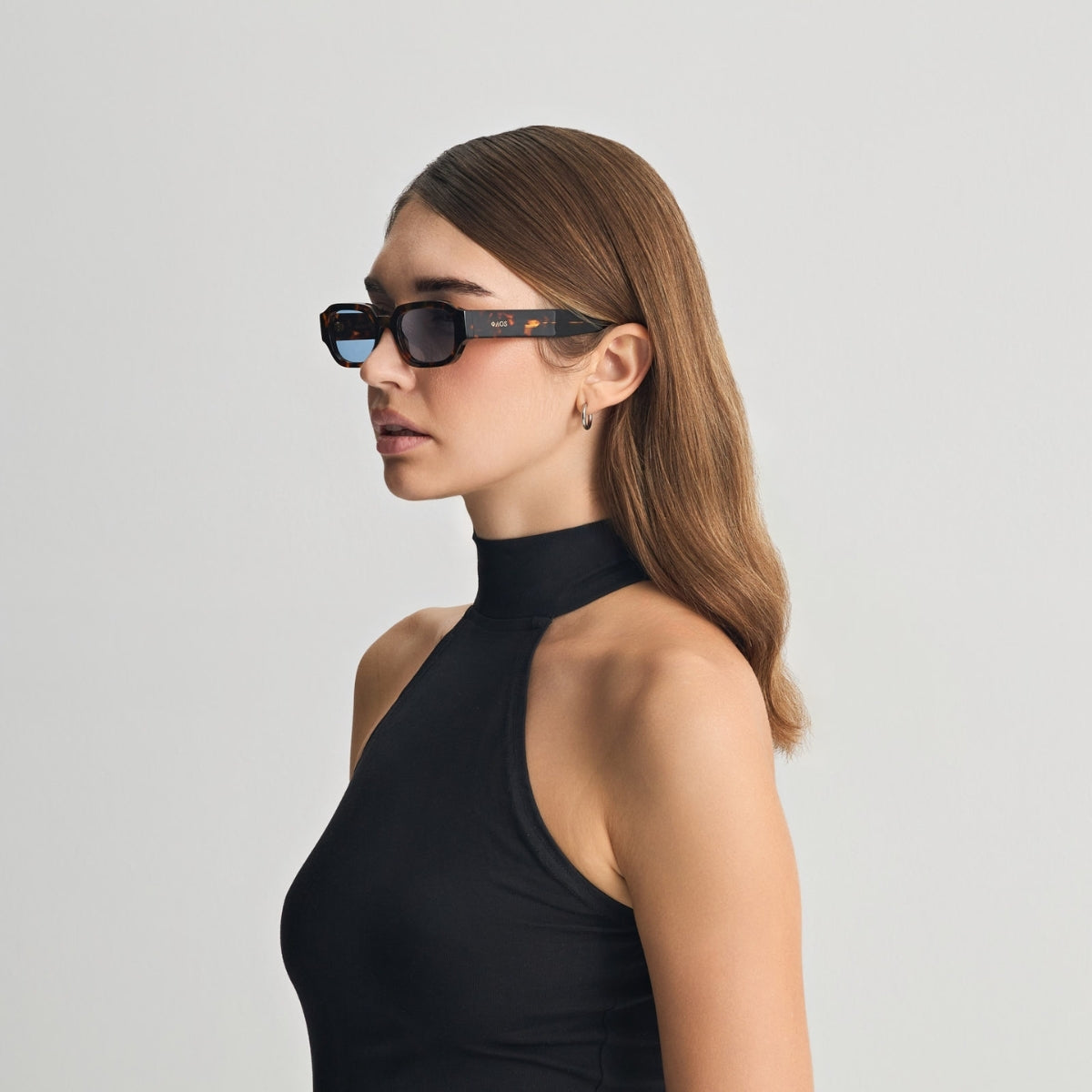 MYKONOS IN MARBLE BROWN WITH KYANO BLUE LENSES