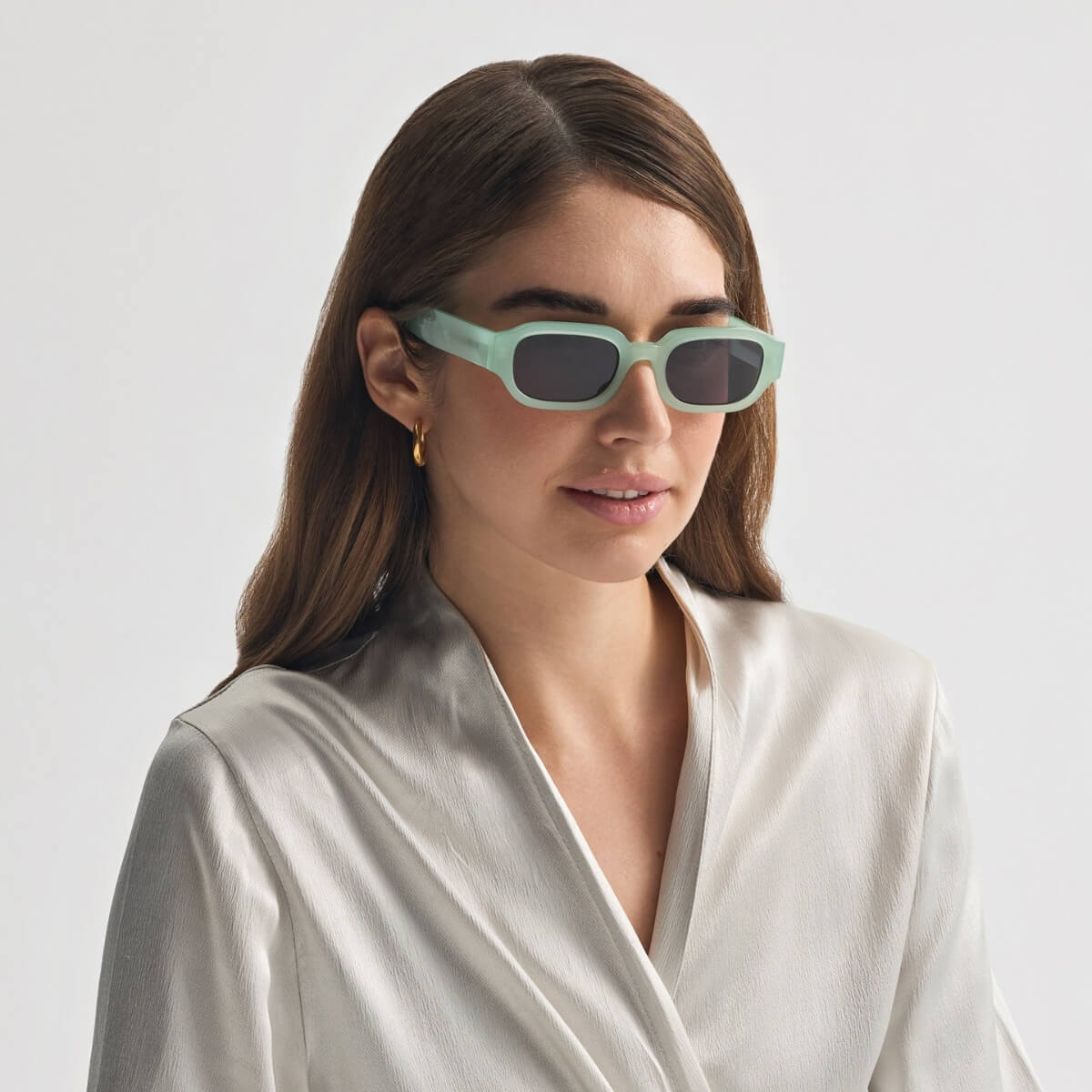 MYKONOS IN AMBROSIA MINT WITH SHADE GREY LENSES