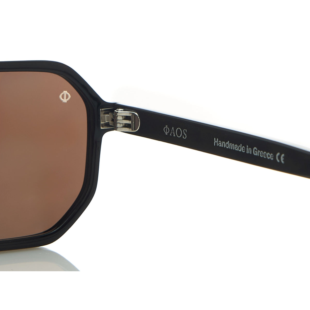 KYTHNOS IN EREVOS BLACK WITH STONE BROWN LENSES