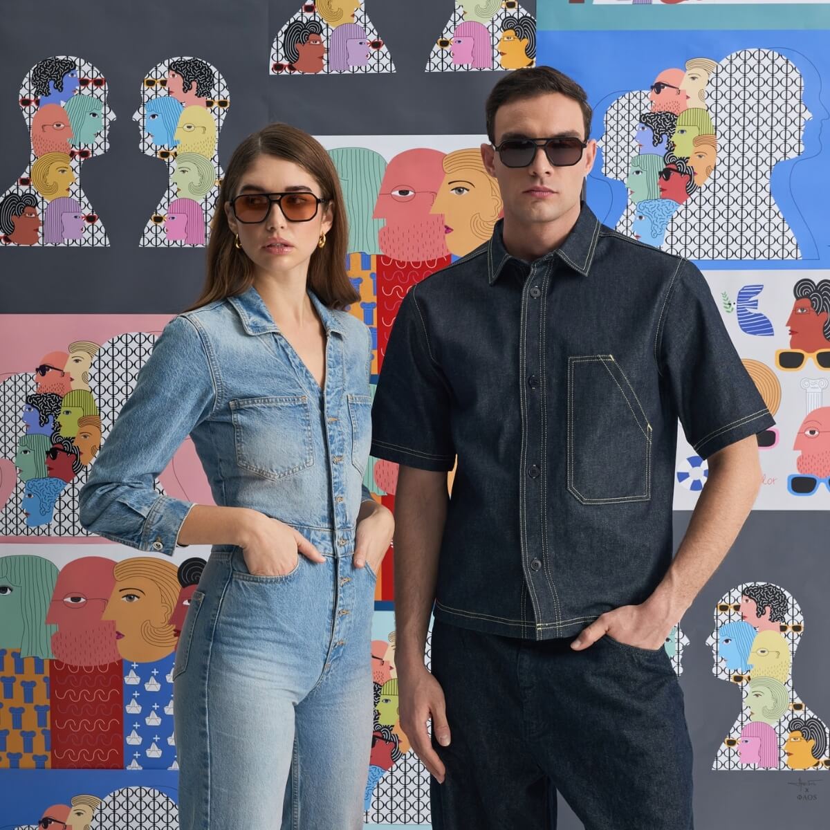 KYTHNOS IN EREVOS BLACK WITH STONE BROWN LENSES