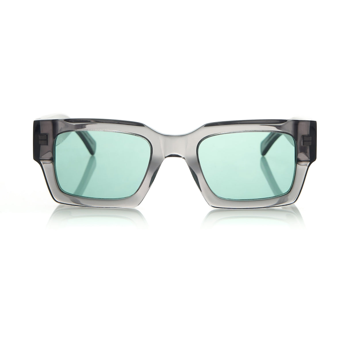 NAXOS IN CRYSTAL GREY WITH IVY GREEN LENSES