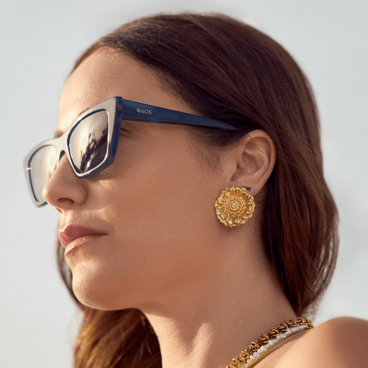 ROSSO IN AMBROSIA PETROL WITH AEGEAN BLUE LENSES