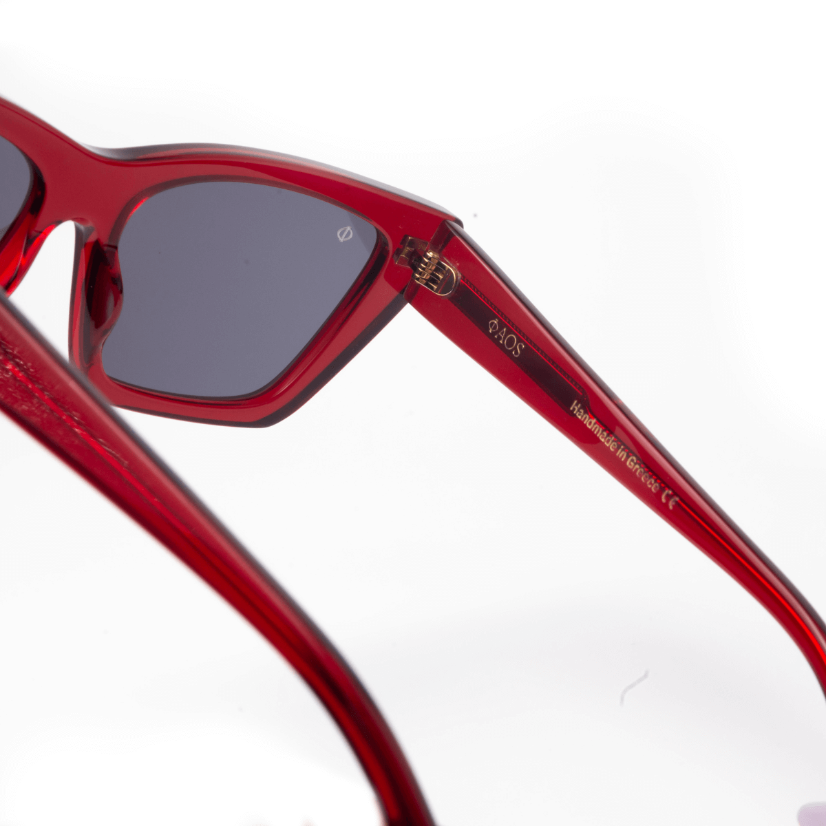 CORFU IN CRYSTAL RED WITH SHADE GREY LENSES
