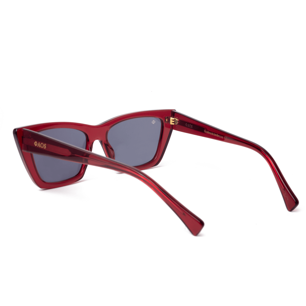 CORFU IN CRYSTAL RED WITH SHADE GREY LENSES