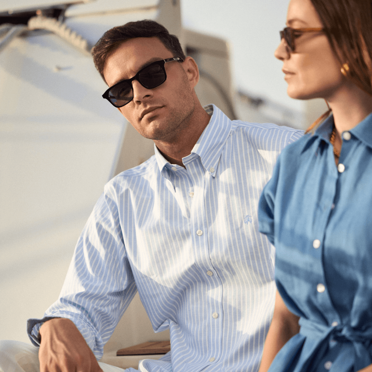 CASTELLO IN EREVOS BLACK WITH AEGEAN BLUE LENSES