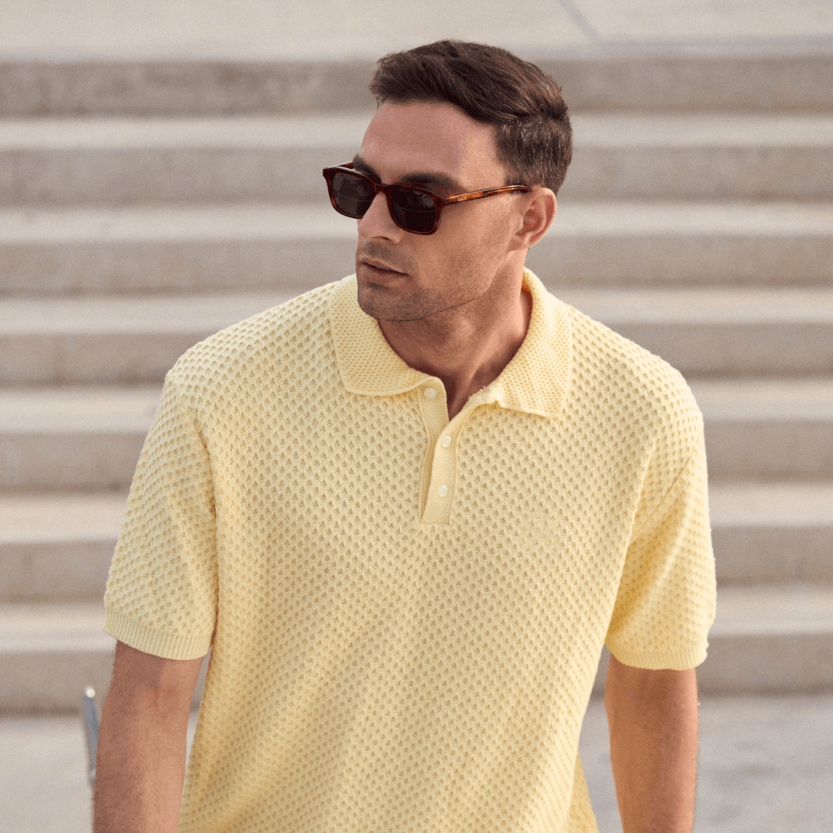 CASTELLO IN MARBLE HAVANA WITH ALGAE GREEN LENSES