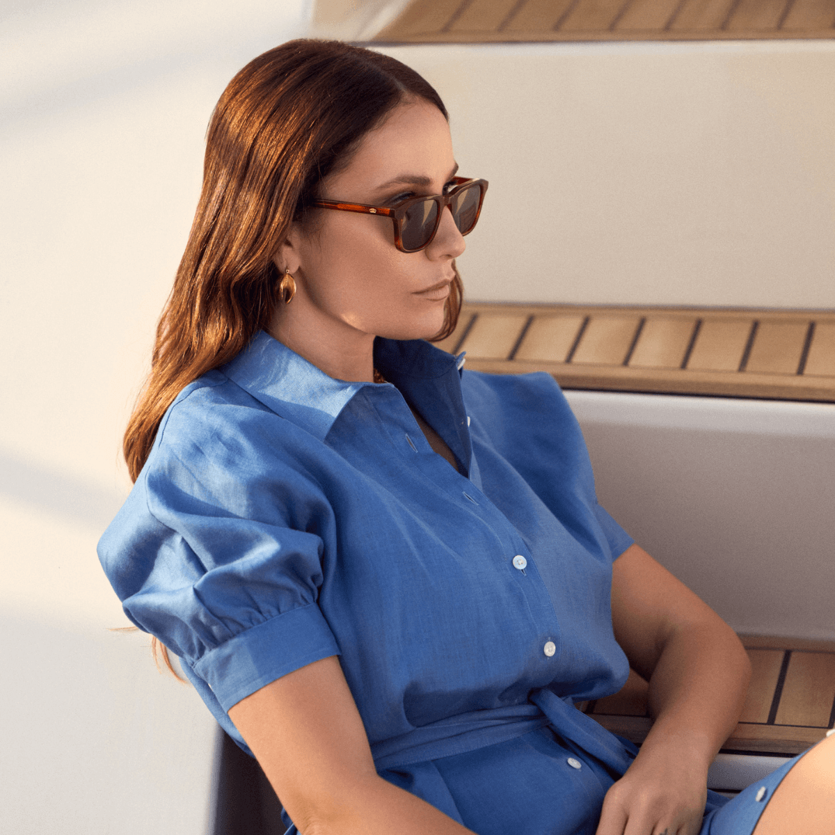 CASTELLO IN MARBLE HAVANA WITH ALGAE GREEN LENSES