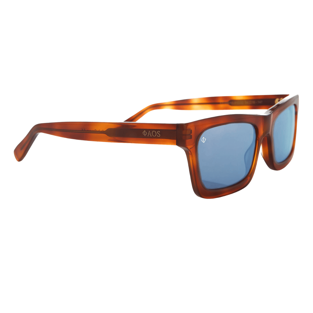 KYTHERA IN MARBLE HAVANA WITH KYANO BLUE LENSES