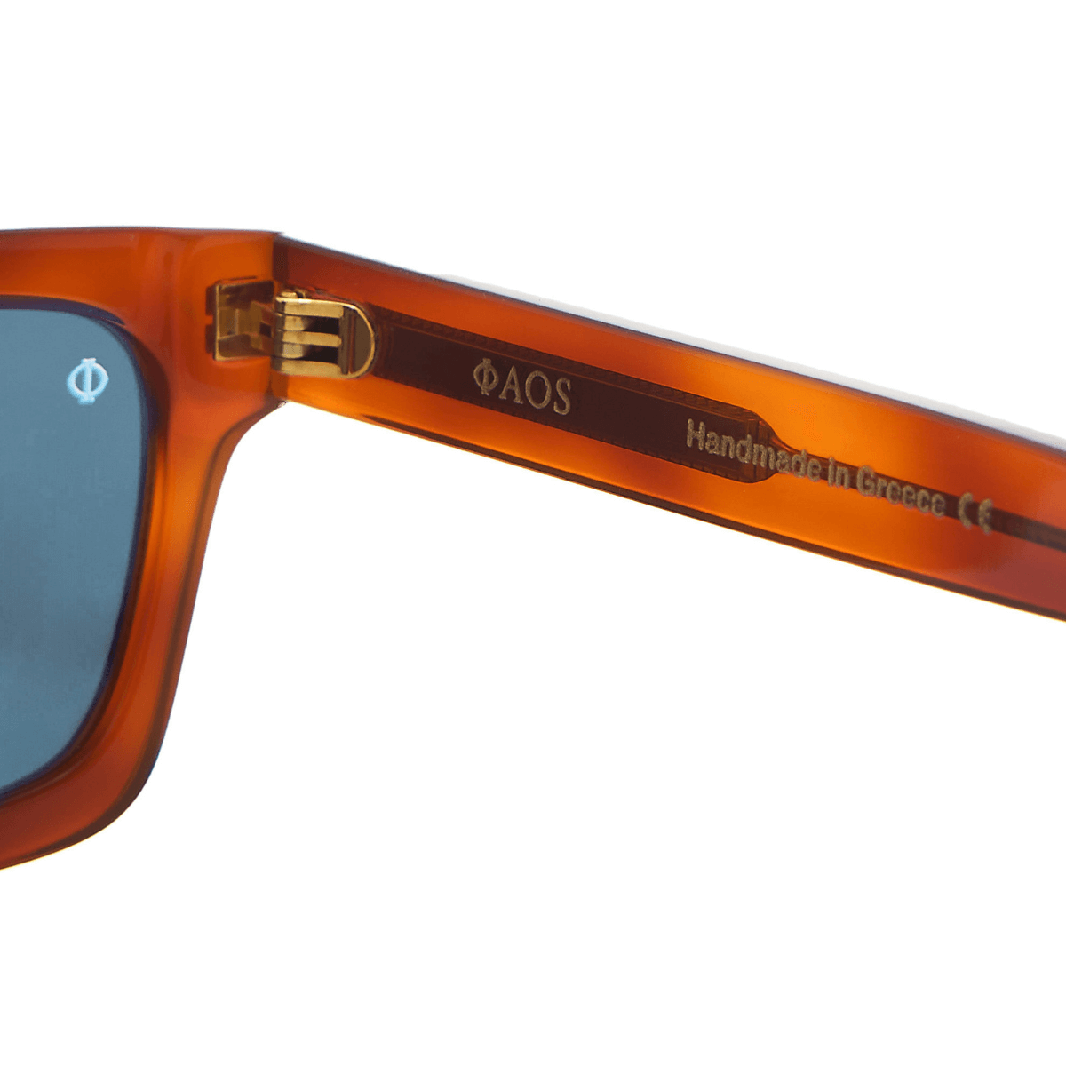 KYTHERA IN MARBLE HAVANA WITH KYANO BLUE LENSES