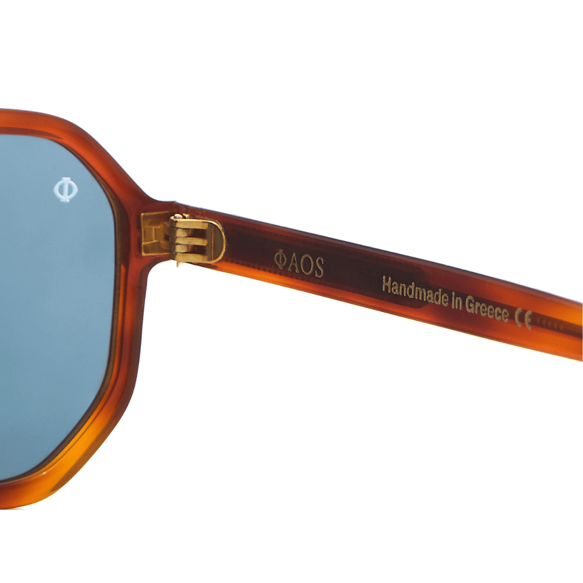 KYTHNOS IN MARBLE HAVANA WITH KYANO BLUE LENSES