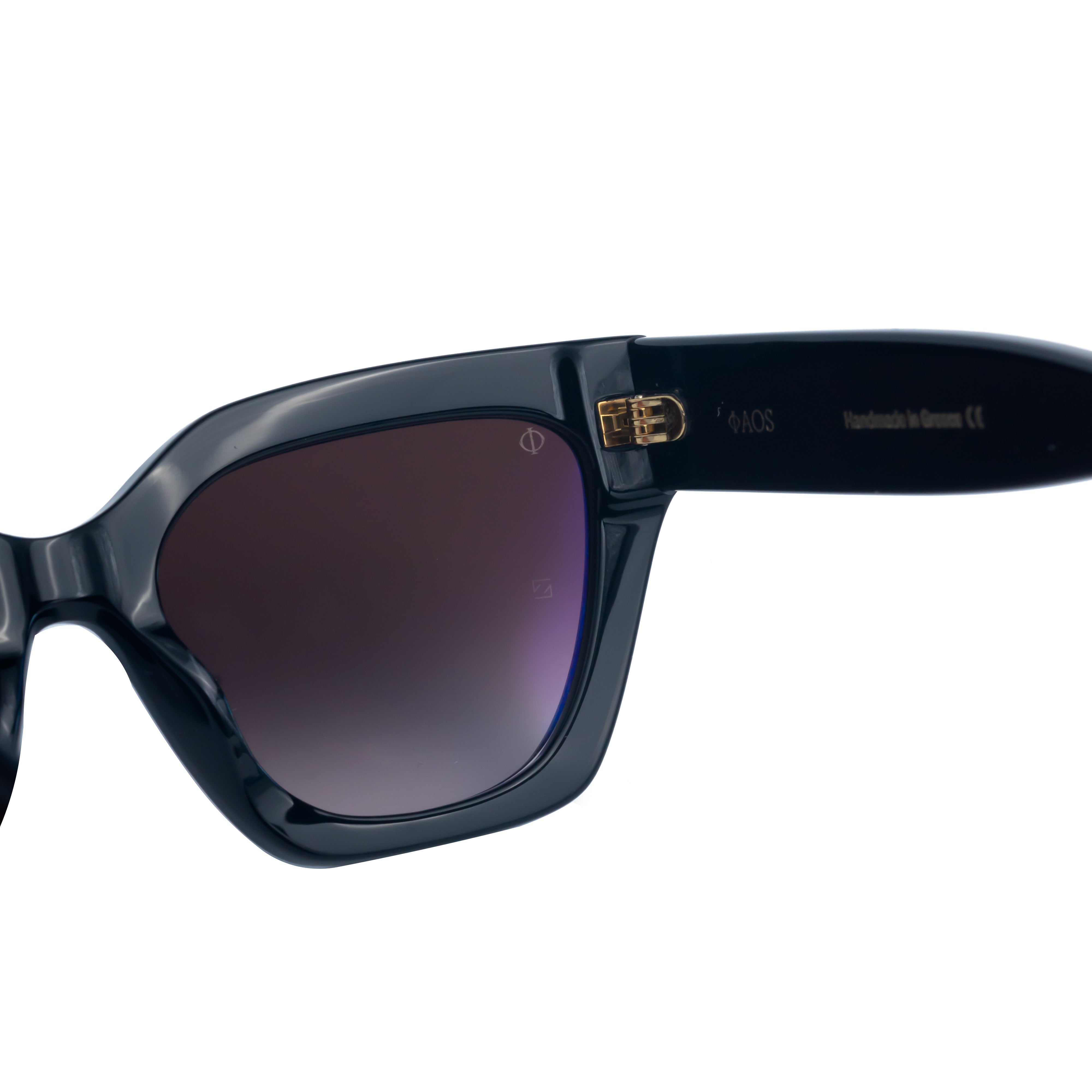 SKYROS IN EREVOS BLACK WITH PURPLE GRADIENT LENSES