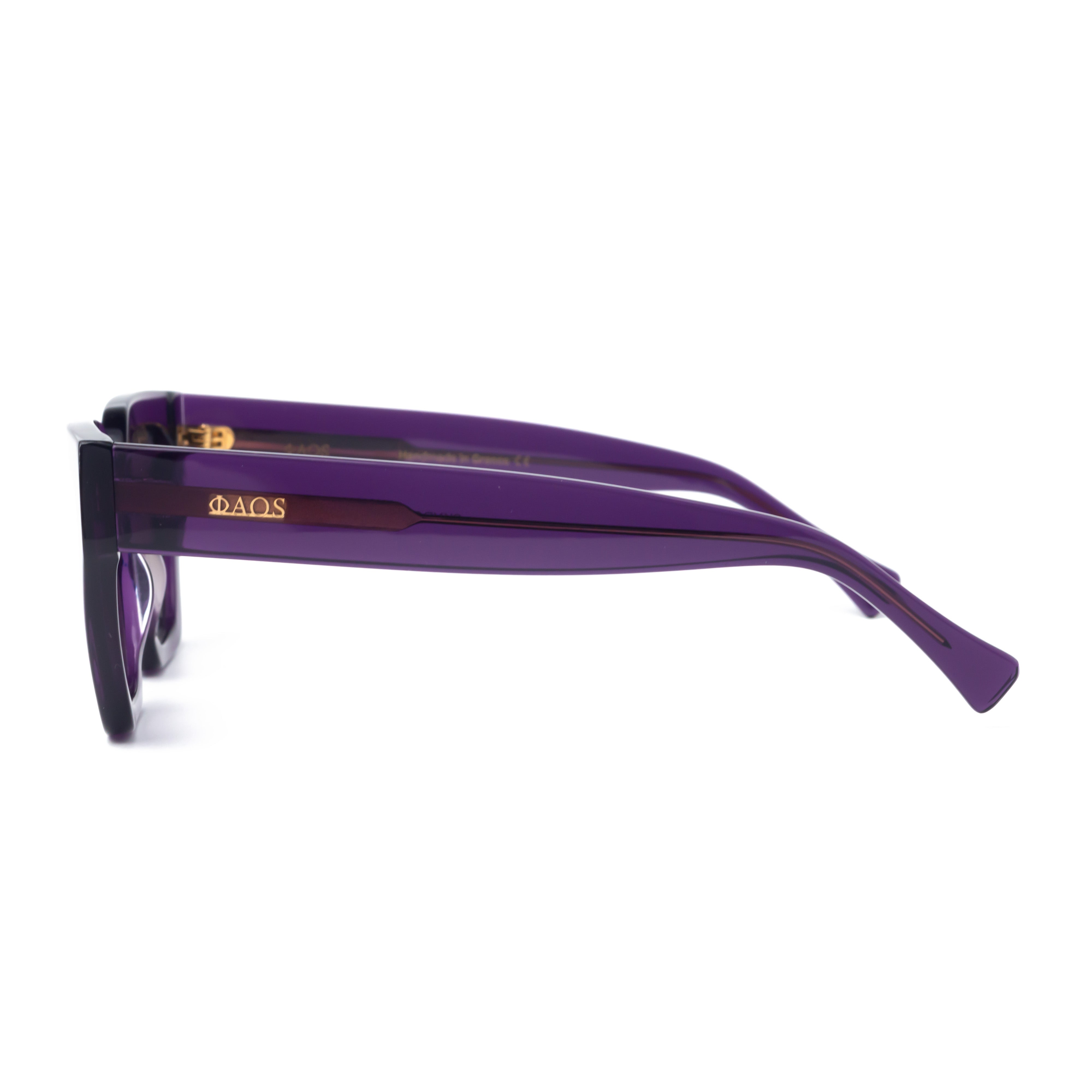 SKYROS IN CRYSTAL PURPLE WITH SUNSET GREY LENSES