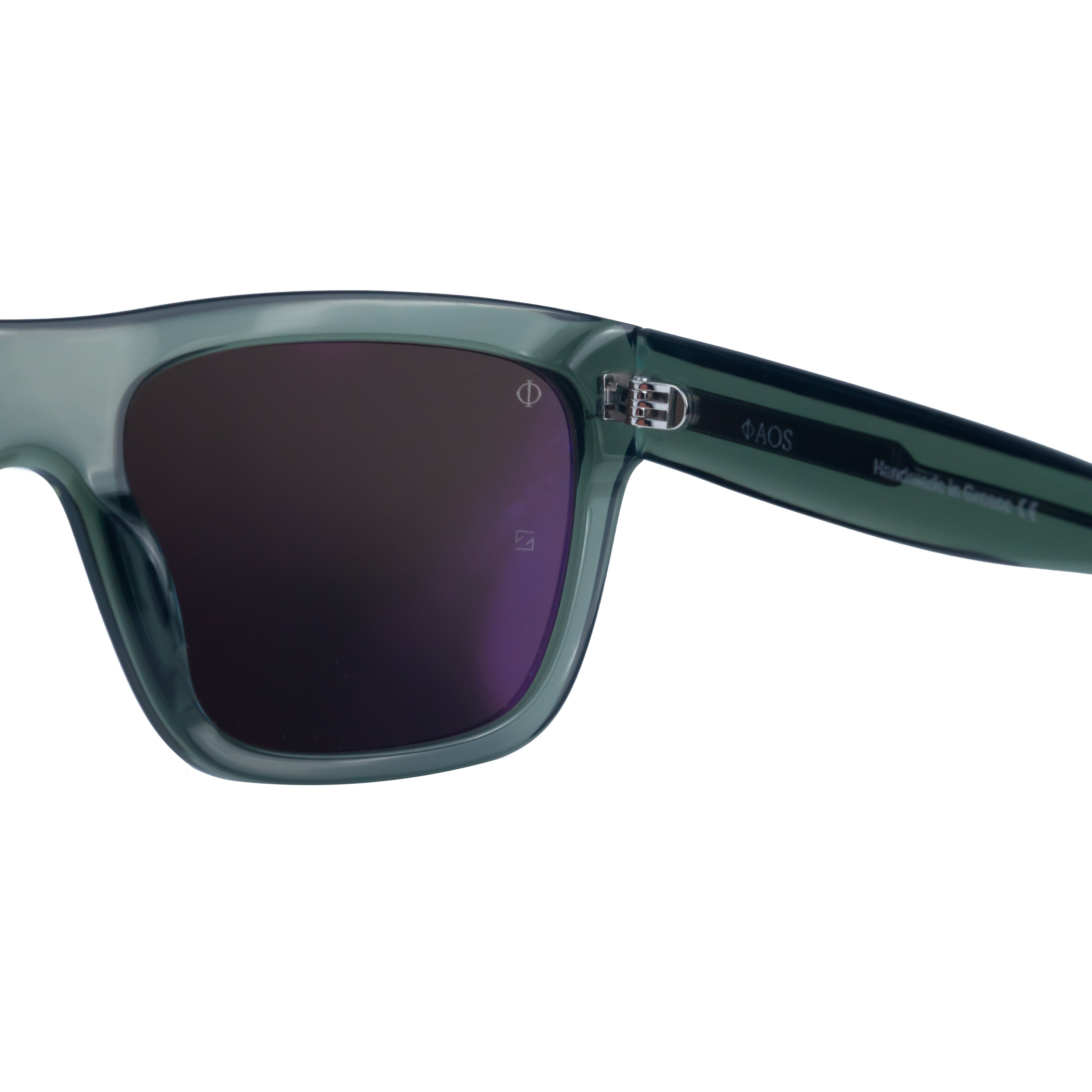 DELOS IN CRYSTAL GREEN WITH STONE BROWN LENSES