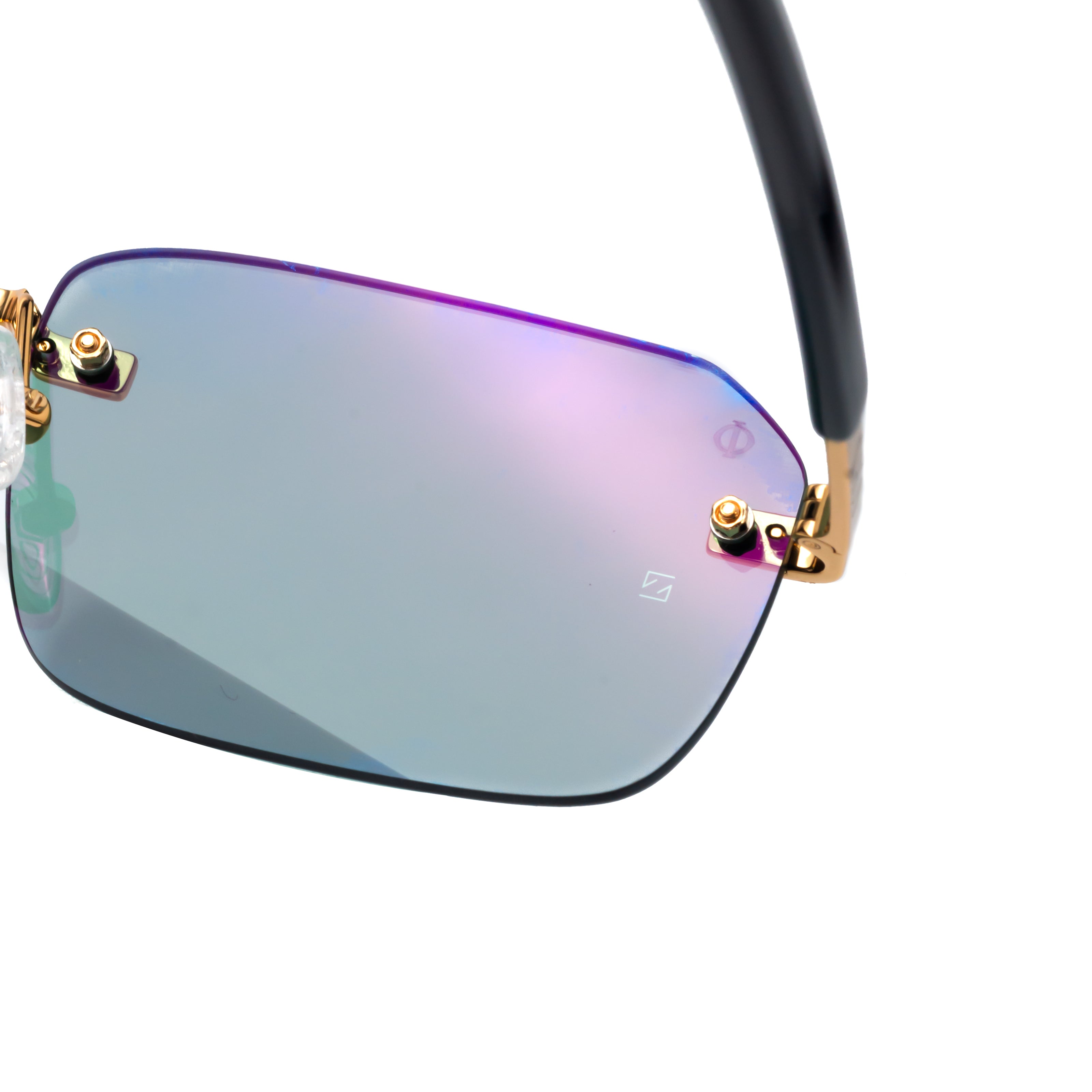 MYCENAE IN GOLD METALIC WITH IVY GREEN LENSES