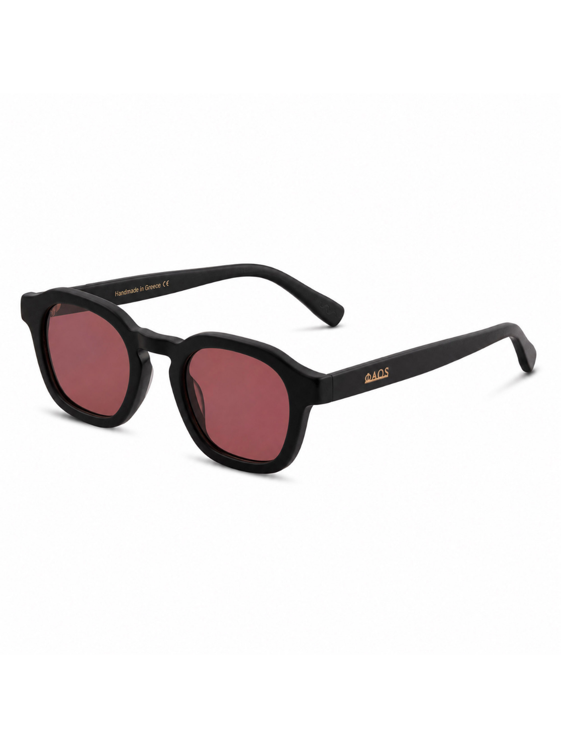 SIKINOS IN EREVOS BLACK WITH VOLCANIC RED LENSES