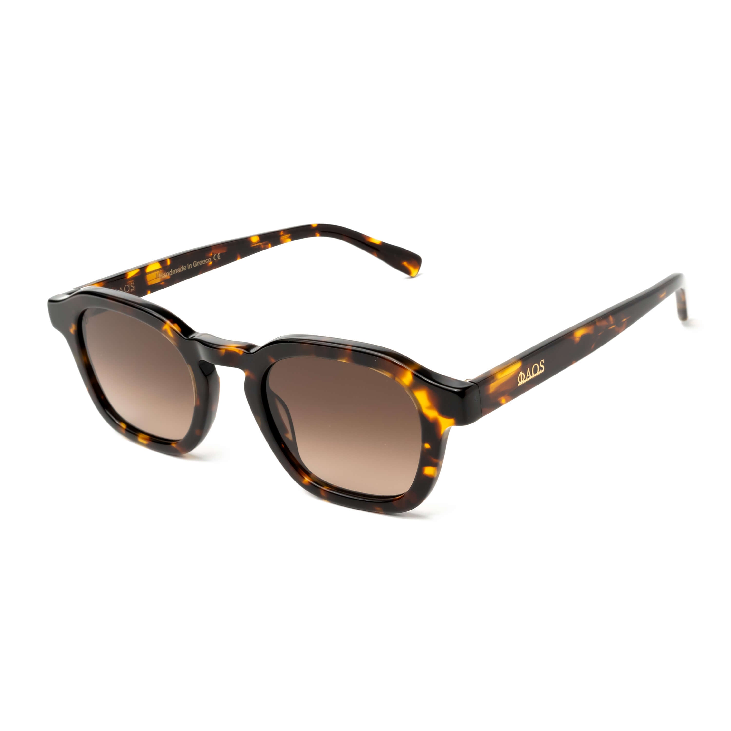 SIKINOS IN MARBLE BROWN WITH SUNSET BROWN LENSES