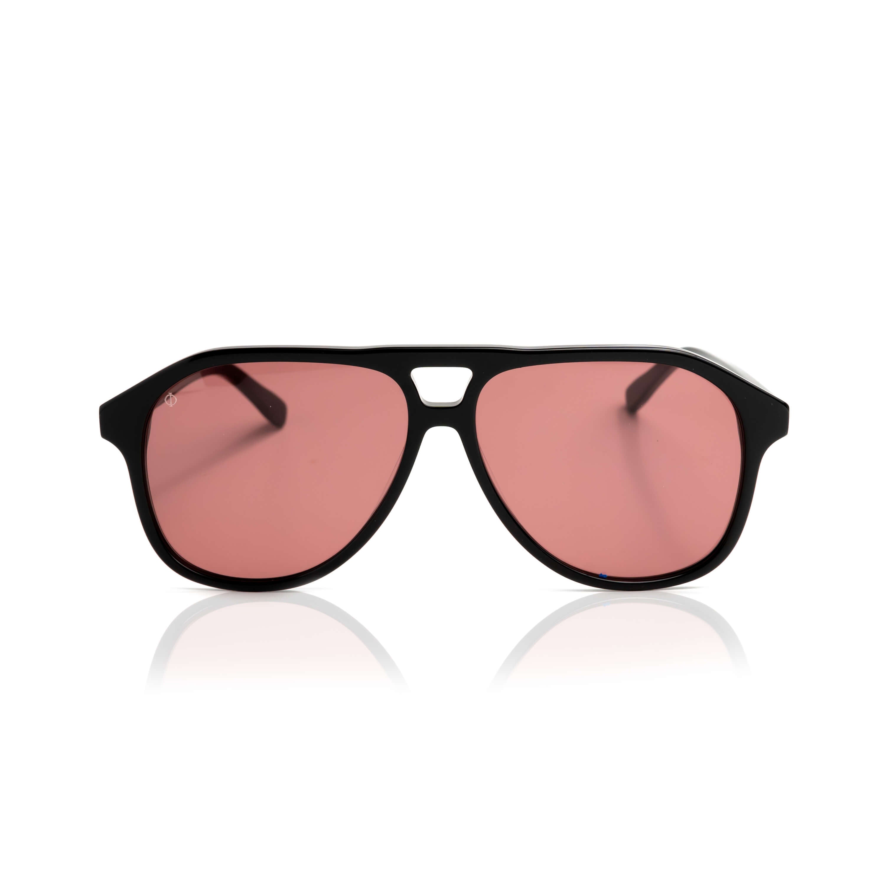 SERIFOS IN EREVOS BLACK WITH VOLCANIC RED LENSES
