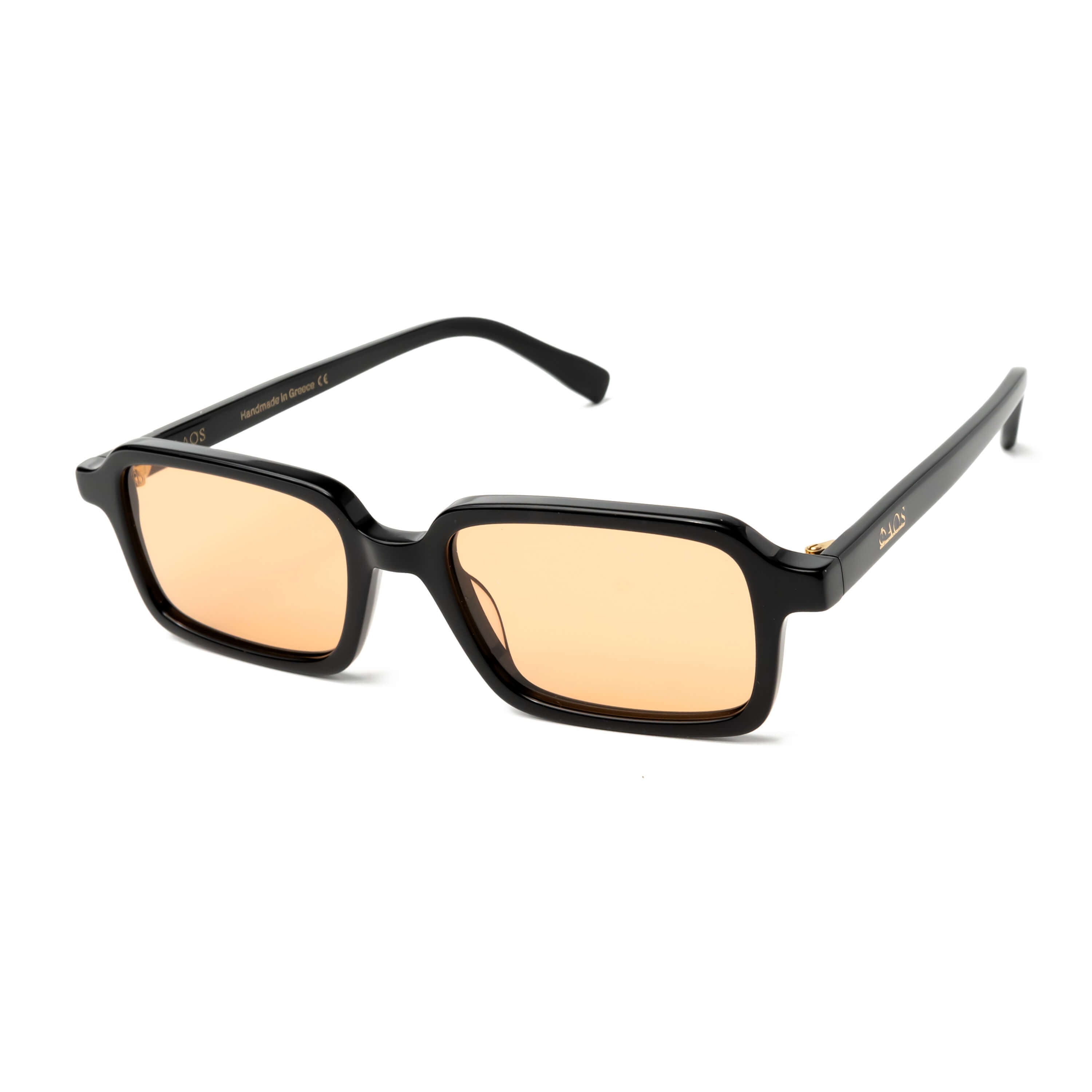 KEROS IN EREVOS BLACK WITH POTTERY BROWN LENSES