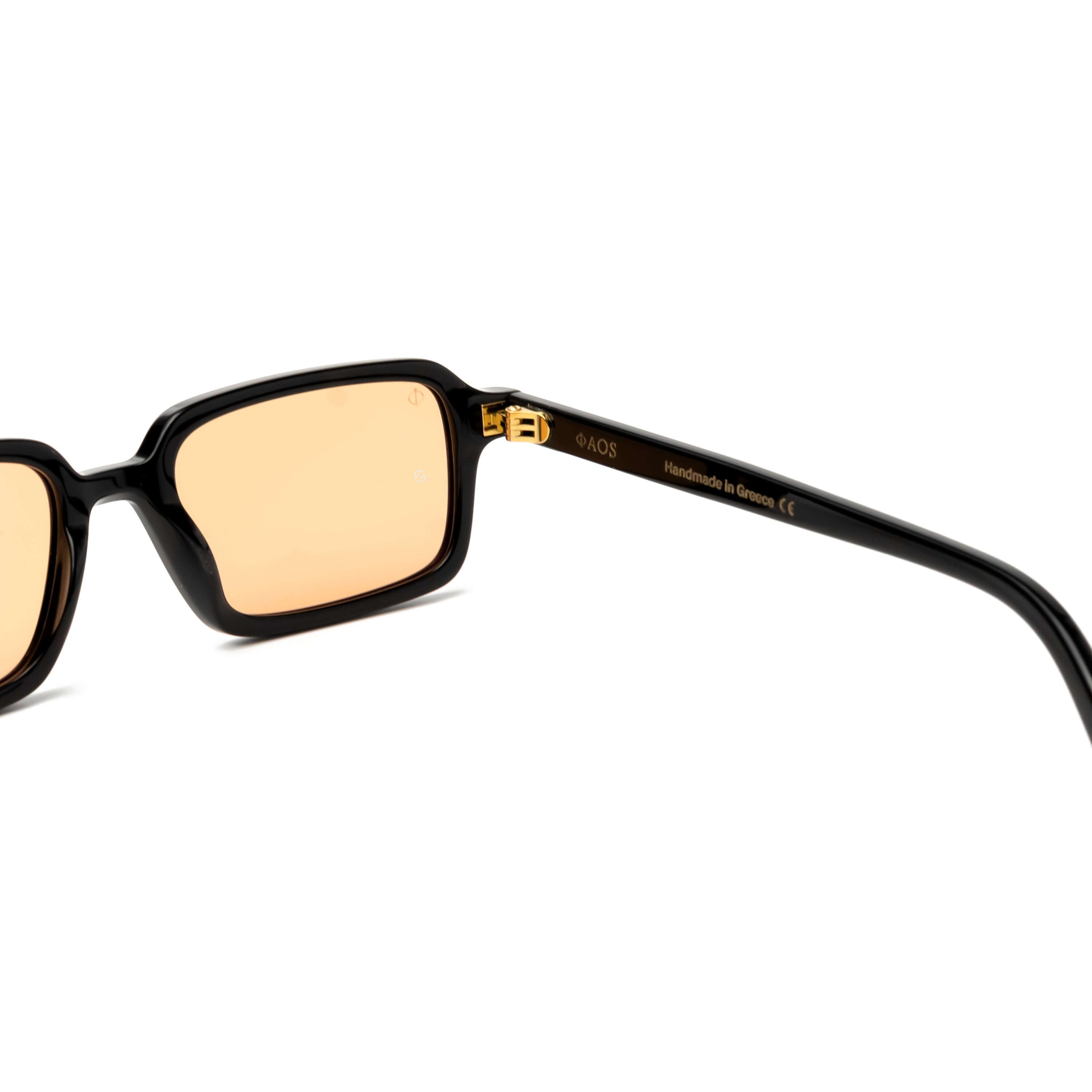 KEROS IN EREVOS BLACK WITH POTTERY BROWN LENSES