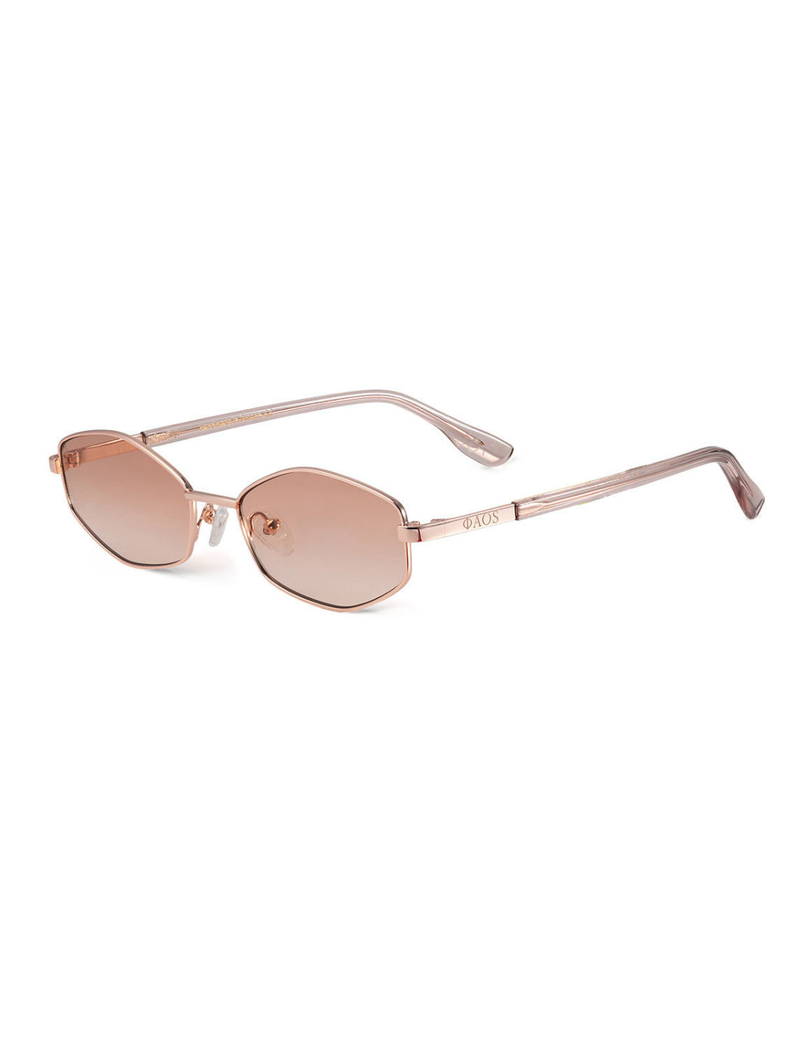 ARIADNE IN CRYSTAL PINK WITH SUNSET PINK LENSES