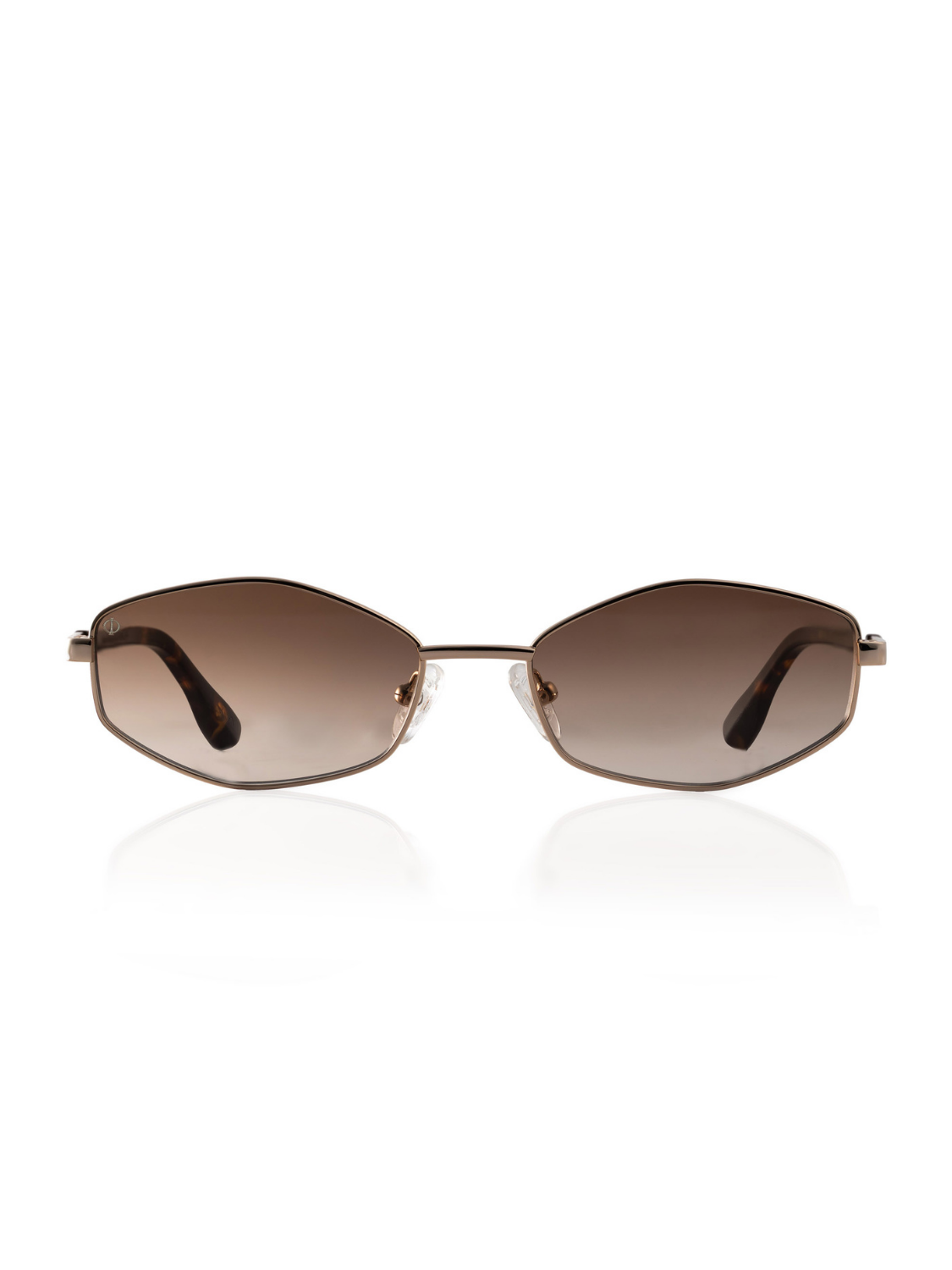 ARIADNE IN MARBLE BROWN WITH SUNSET BROWN LENSES