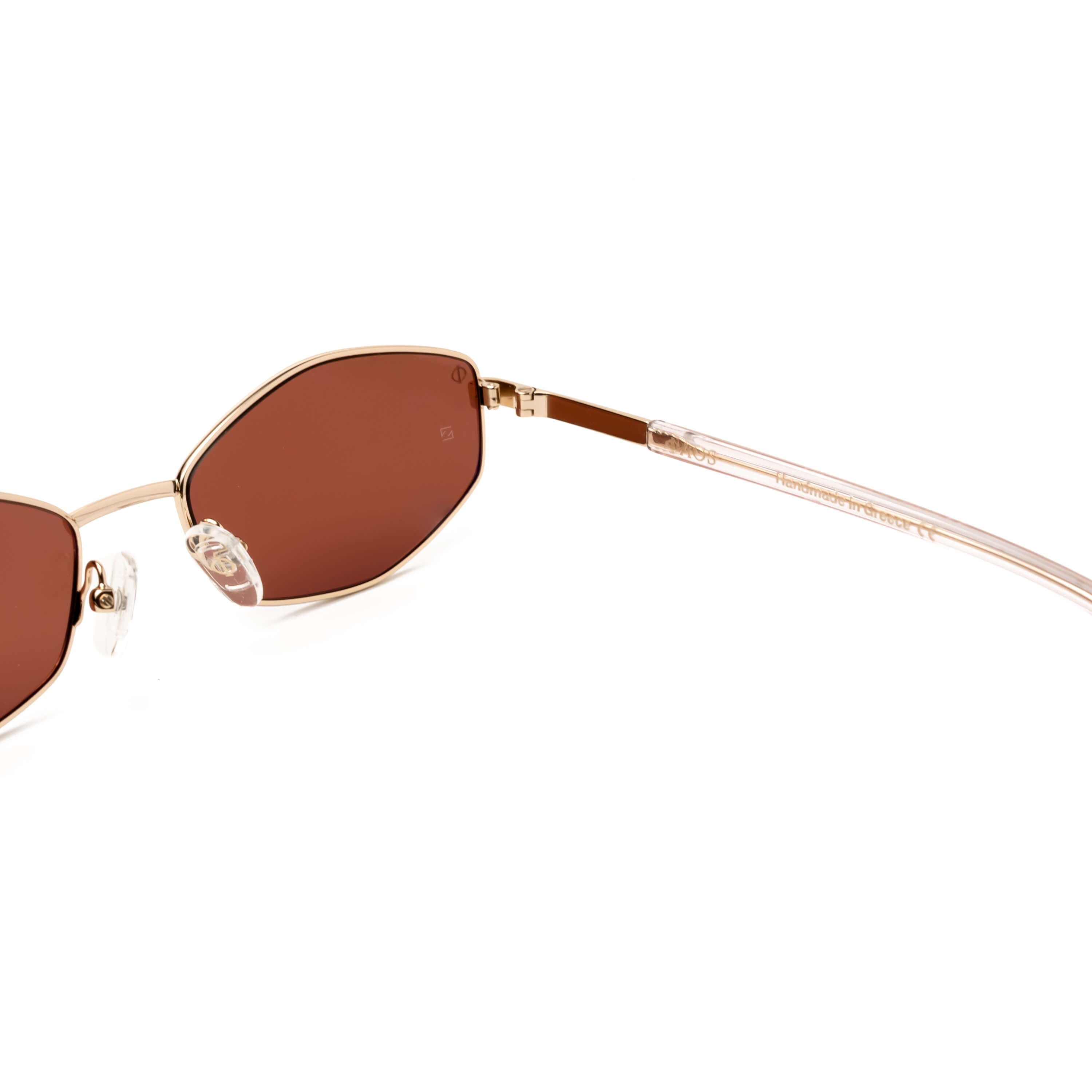 ARIADNE IN CRYSTAL PINK WITH MAROON LENSES