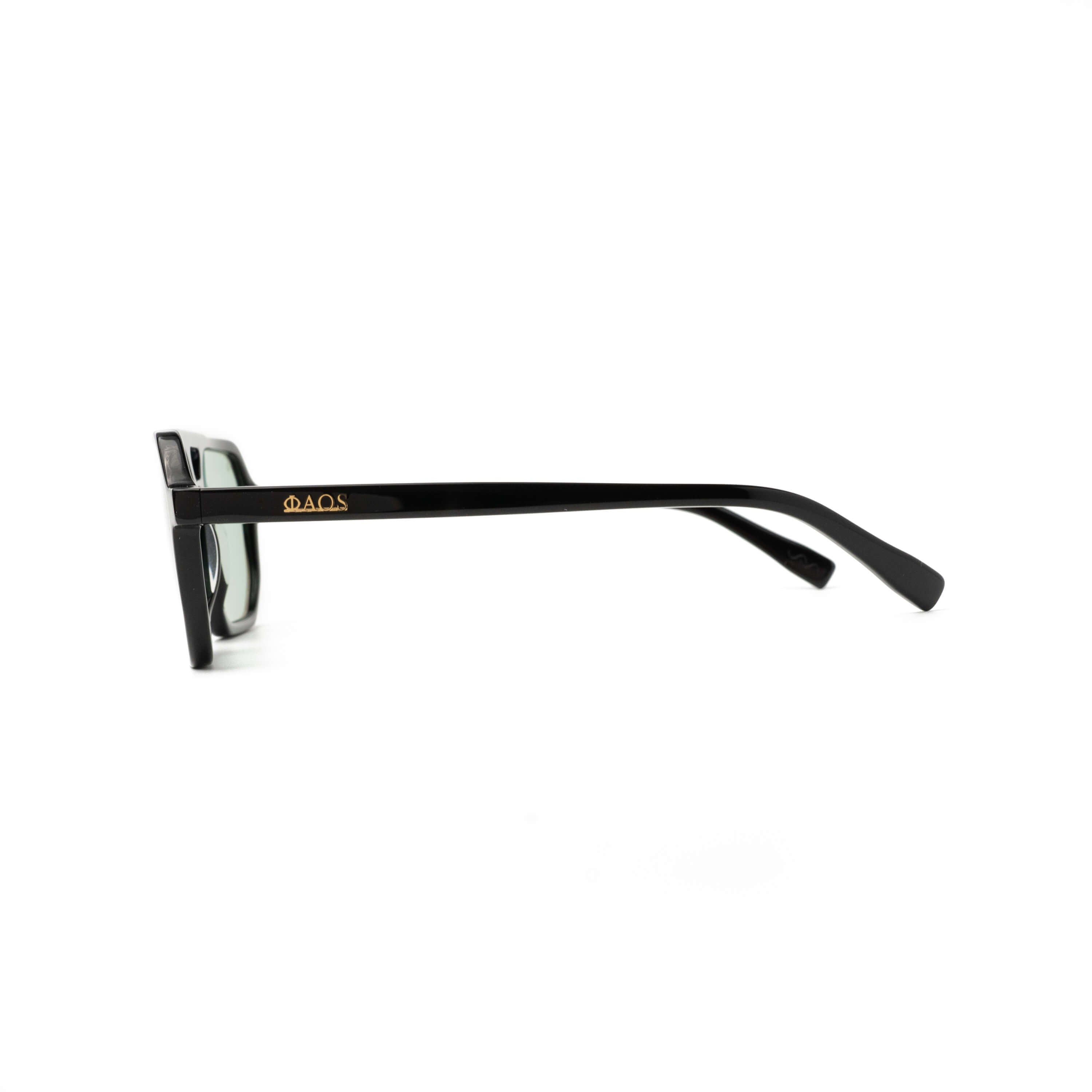 KYTHNOS IN EREVOS BLACK WITH IVY GREEN LENSES