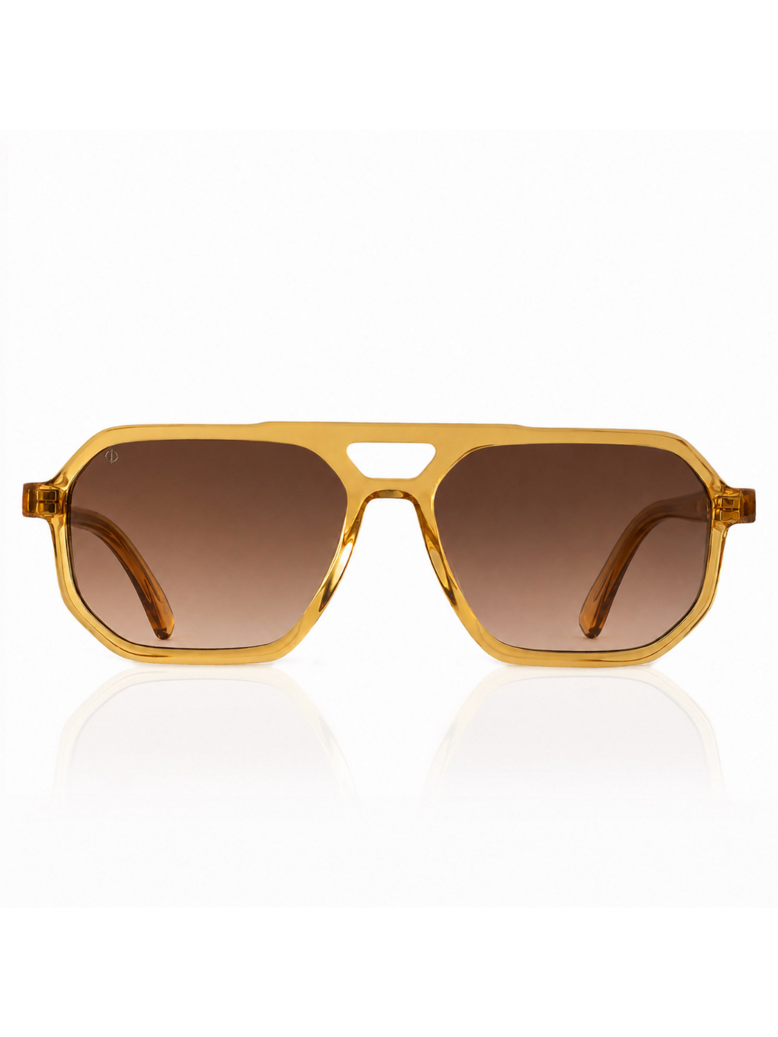 KYTHNOS IN GOLDEN CRYSTAL WITH SUNSET BROWN LENSES