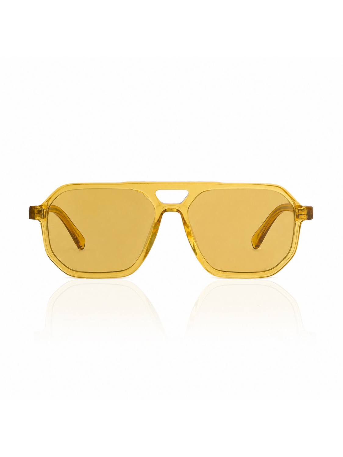 KYTHNOS IN GOLDEN CRYSTAL WITH SAFFRON YELLOW LENSES