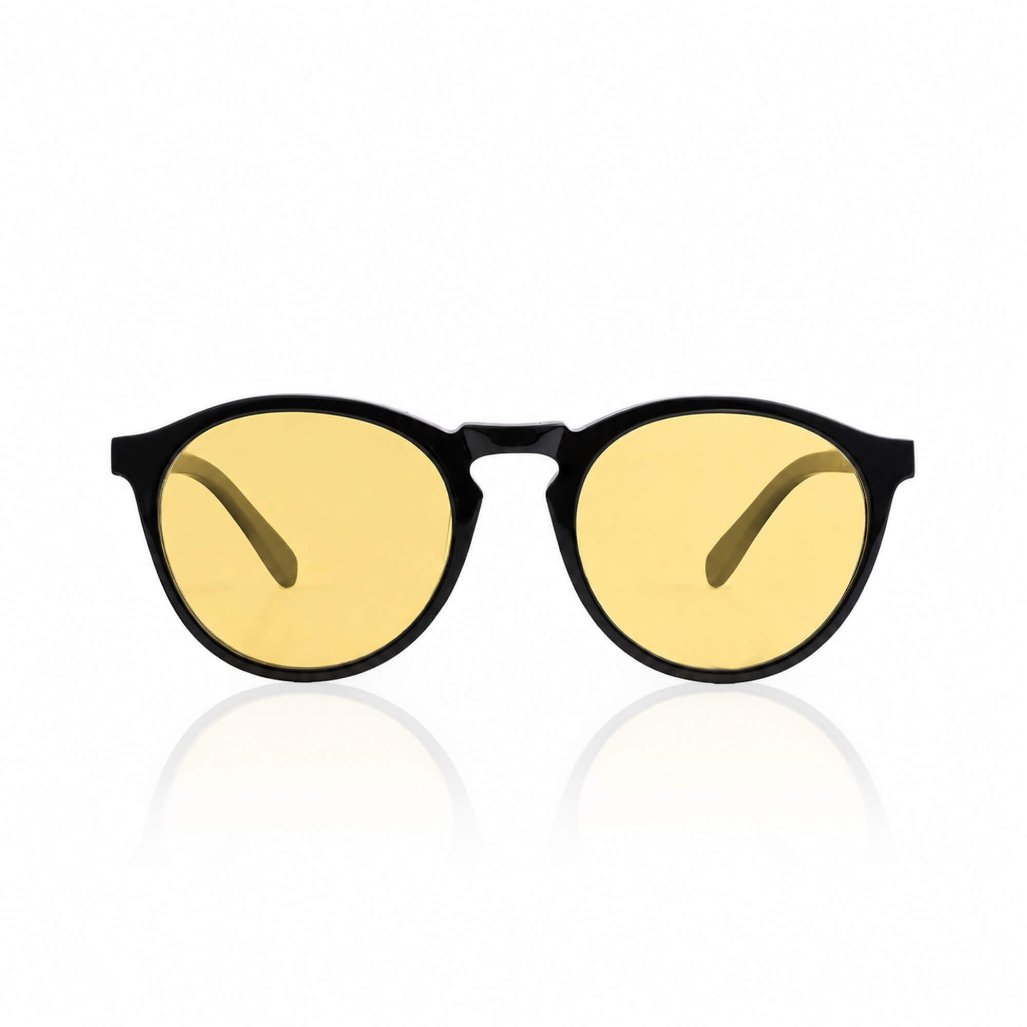 TINOS IN EREVOS BLACK WITH HONEY YELLOW LENSES