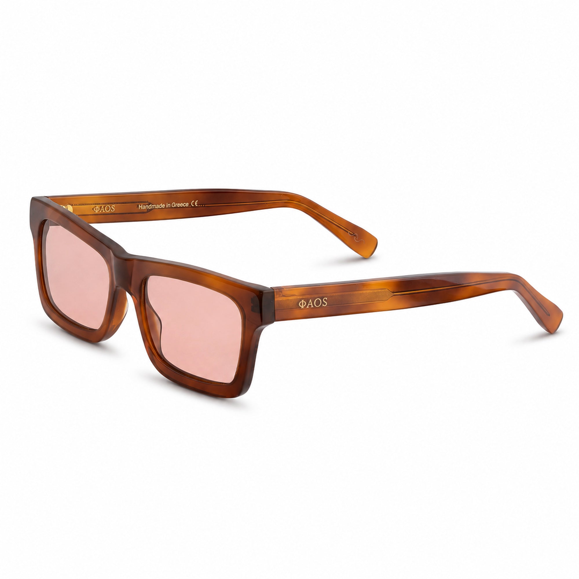 KYTHERA IN MARBLE HAVANA WITH ROSEWATER PINK LENSES