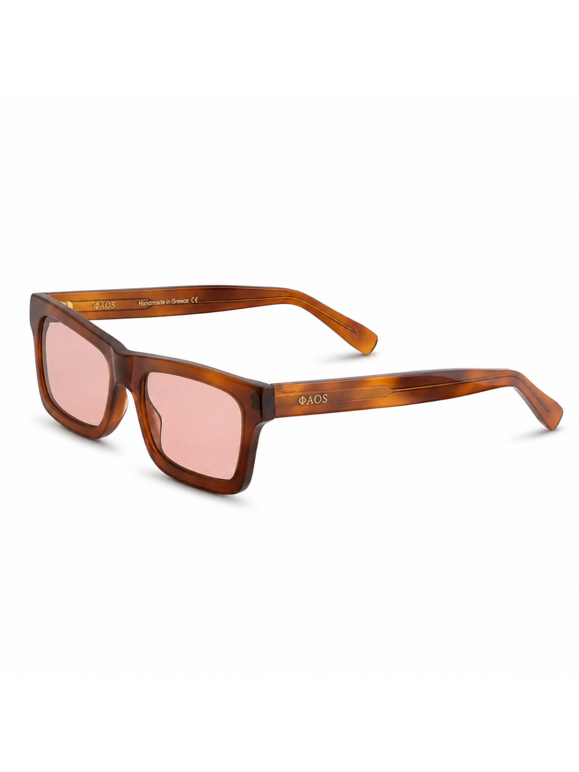 KYTHERA IN MARBLE HAVANA WITH ROSEWATER PINK LENSES