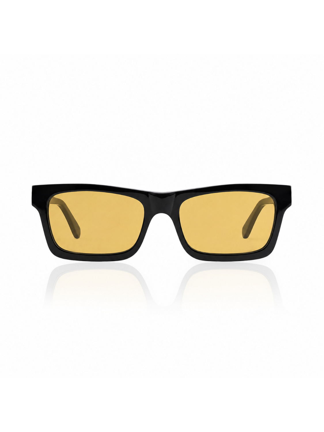 KYTHERA IN EREVOS BLACK WITH SAFFRON YELLOW LENSES