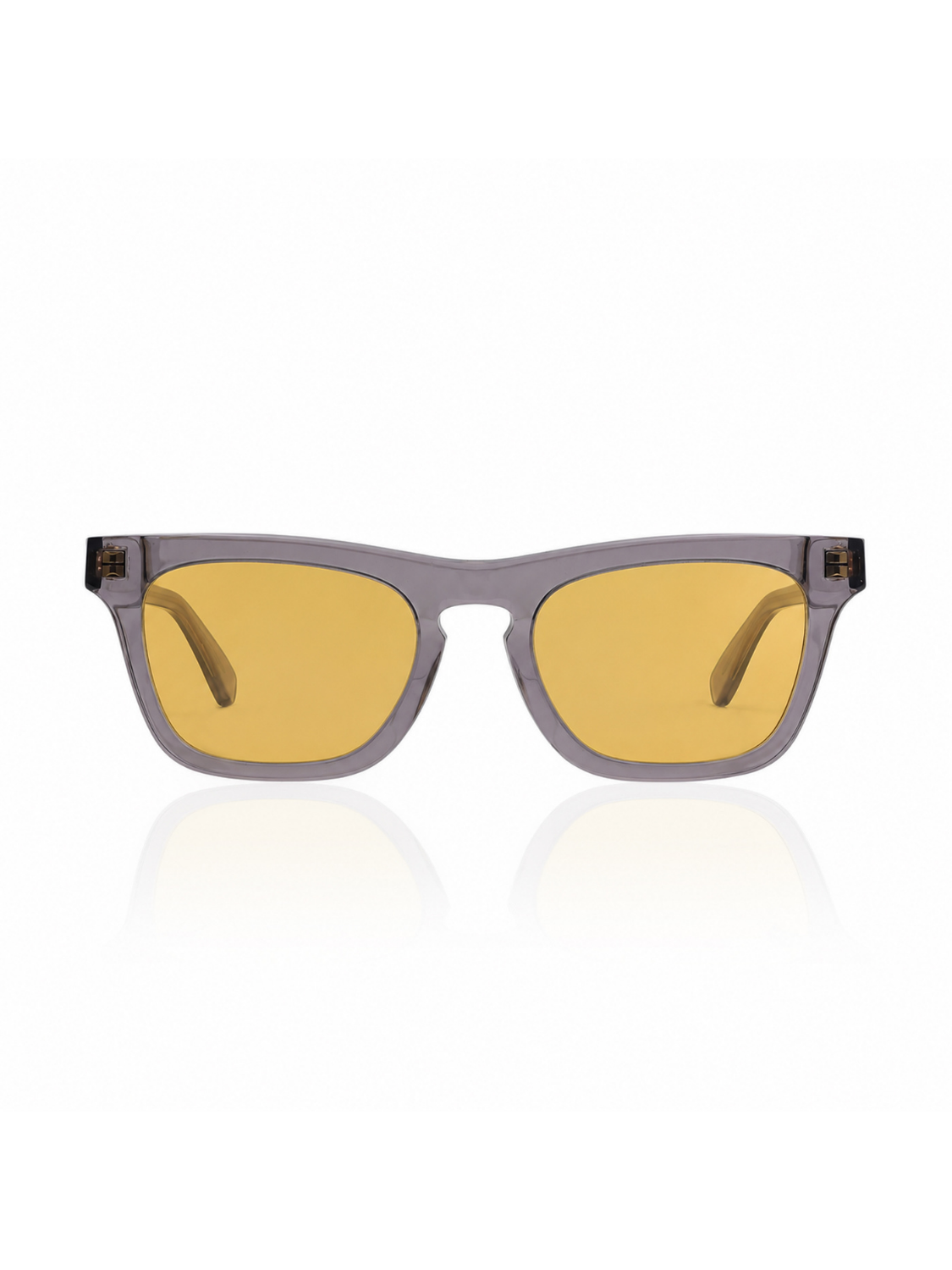ICARIA IN CRYSTAL GREY WITH SAFFRON YELLOW LENSES