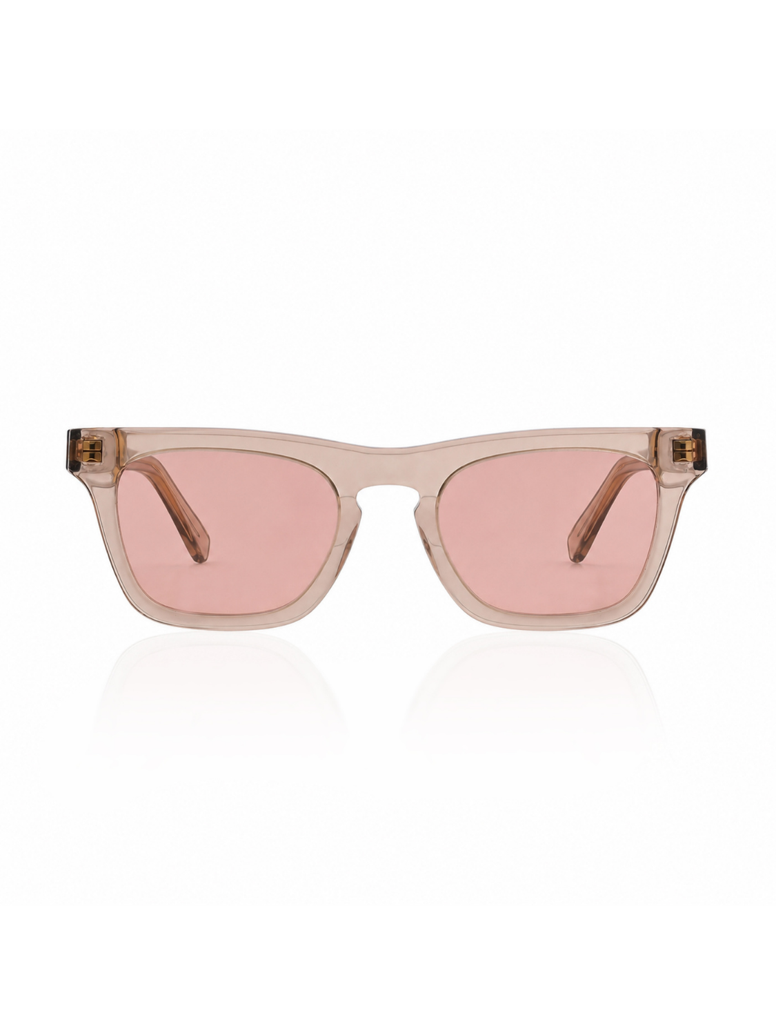ICARIA IN CRYSTAL BEIGE WITH ROSEWATER PINK LENSES